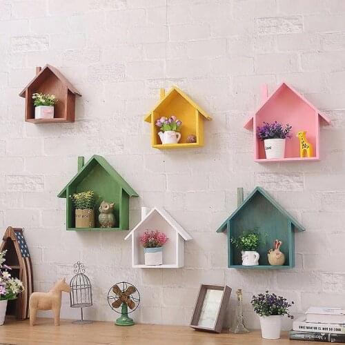 Nordic Style Wooden White Small House Kids Room Decoration Scandinavian Style Girls Room Decor Nordic Decoration For Kids Room