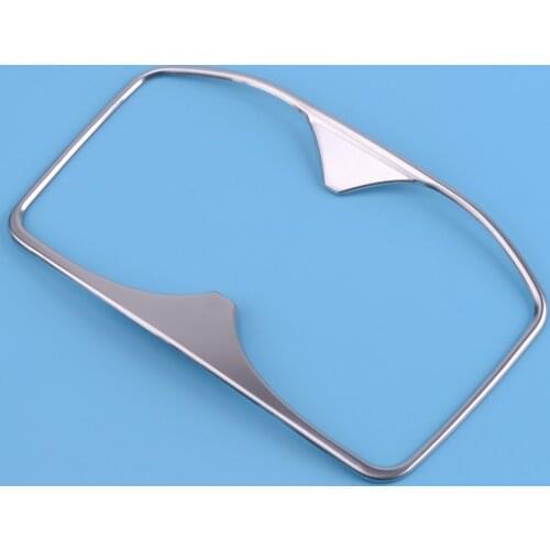 DWCX Interior Chrome Cup Drinks Holder Trim Cover Frame Fit for Peugeot 3008 5008 2017 2018