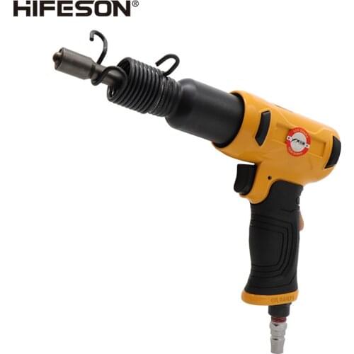 HIFESON Powerful Air Pneumatic Hollow Rivet Gun For Road Advertising Signs Rivet Hammer Solid Rivets Tools Non-slip