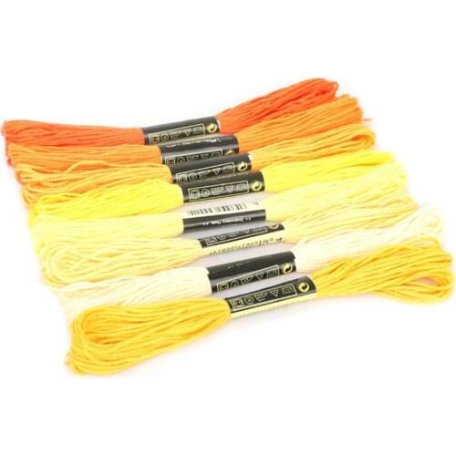 8 Colors Mixed 7.5m DMC Threads Cross Stitch Cotton For DIY Accessories Sewing Threads Drop Shipping Embroidery Tools U1M5