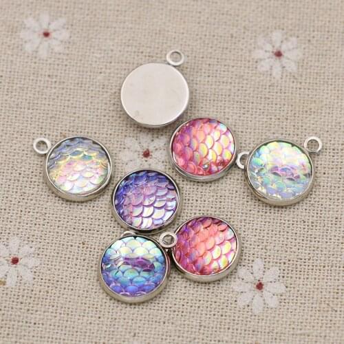 JAKONGO 6pcs Tibetan Silver Mermaid Charms Pendants for Jewelry Making DIY Handmade Accessories 20mm