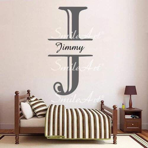 Beauty Colorful Custom Name Wall Decal Living Room Removable Mural For Home Decor Living Room Bedroom Mural Custom