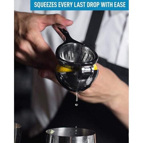 Mini Manual Stainless Steel Lemon Juicer Household Small Clamp Squeeze Citrus Fruits Squeezer