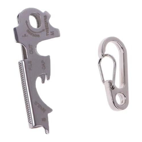 Multifunctional Survival Tool Stainless Steel TU47 True Utility Keytool Key Multi Tool Best Pocket Multitool Set EDC Key