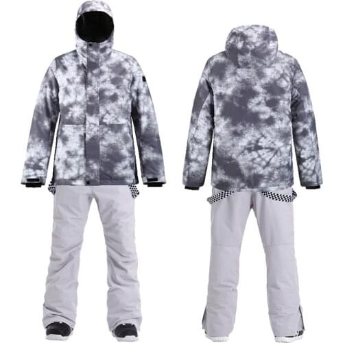 Hot Fashion Hot Mens Snow Suit Clothing Snowboarding Wear Waterproof Costumes Winter Outdoor Sets Ski Jacket + Bibs Pant Female