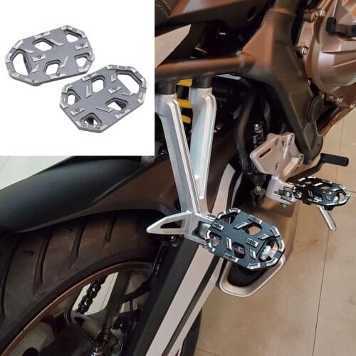 Motorcycle Wide Foot Pegs Front Footrest Replacement for Honda CB650R 19-20