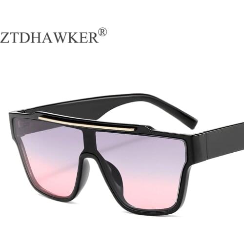 New Siamese Fashion Womens Sunglasses Brand Designer Gradient Lenses Tide Glasses UV400 Ladies Spectacles