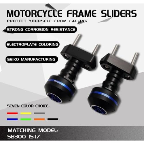 Frame Slider for 2015-2017 SYM SB300 Falling Protection CNC Aluminum Alloy Motorcycle Anti Crash Pads Fairing Guards
