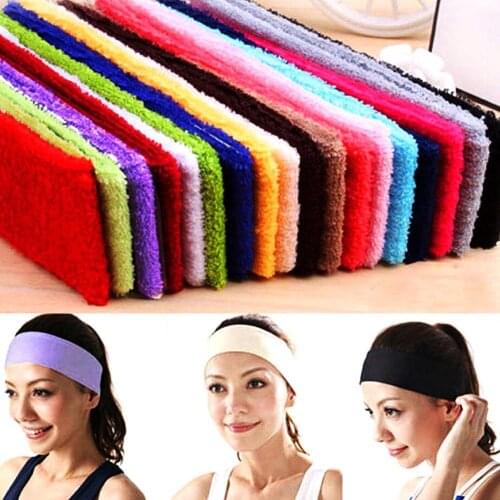 Unisex Sweatband Sweatproof Sports Headband for Runnning Basketball Yoga Headband Hair Band Elastic Head Band Sport Hairband