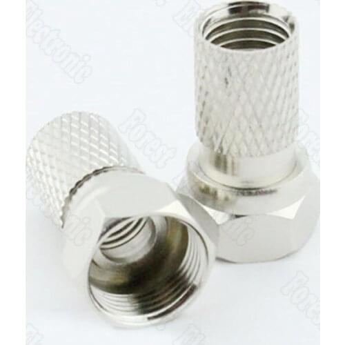 Self-locking metric F-head screw 75-5F head / cable TV 2P double-shielded / for splitter amplifier