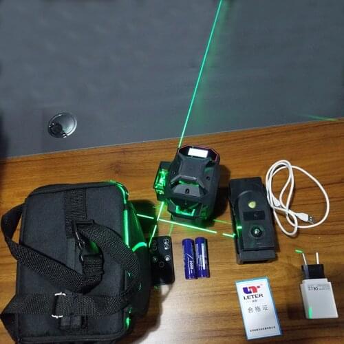 LETER 12Lines 3D Laser Level Self-Leveling 360 degree Laser Beam Line High precision