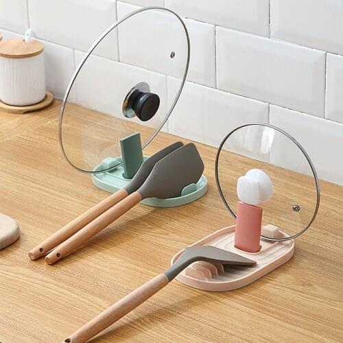 Foldable Spoon Rest Kitchen Organizer for Fork Spatula Rack Spoon Holder Stand Tableware Storage Rack for Spoon Pot Lid Holder