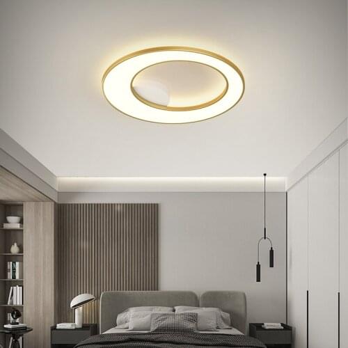 Odern Led Chandelier For Living room Bedroom Kitchen Corridor Light Aluminum acrylic lamps Indoor Ceiling Chandelier round shape