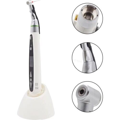 Dental LED Wireless Mini 16:1 Reduction Contra Angle Endo Motor Endodontic Treatment Reduction Contra-angle