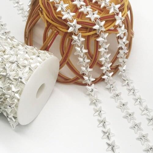 Strass Chain Tape Rhinestones ABS Crystal Decoration Sew-On Meter Rhinestone For Crafts Garment Appliques Crafts Accessories