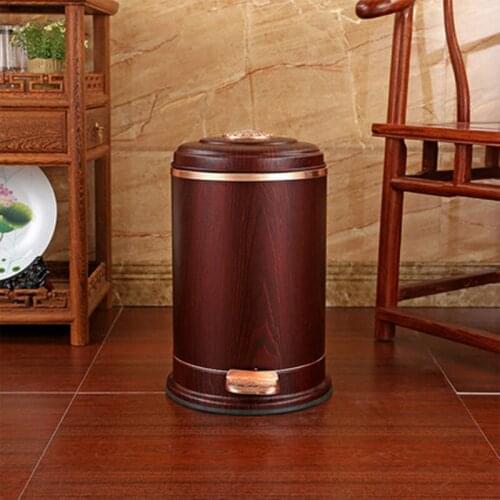 6L / 10L new Chinese garbage can household high grade living room toilet kitchen pedal garbage can