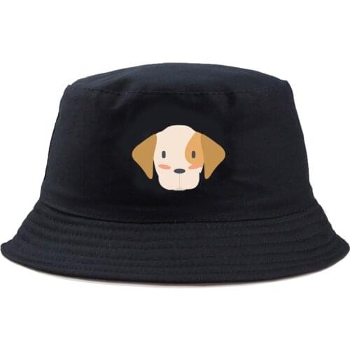 Anime dog Bucket Hat men Cotton Fishing Hunting Cap Outdoor Beach Fisherman Panama Womens Bucket Hat