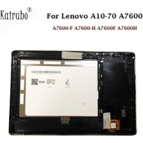 Brand New 10.1inch Tab LCD Display Touch Digitizer Screen With Frame For Lenovo A10-70 A7600 A7600-F A7600-H Glass Panel Bracket
