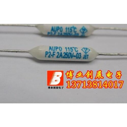 100pcs/P4-F 130 degree 2A 250V Resistance type Thermal Fuse