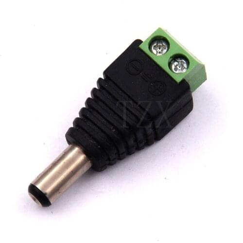 100pcs/lot CCTV BNC Connector Professional Male DC Power converter/DC Plug Adapter for CCTV Cameras Surveillance Accessories