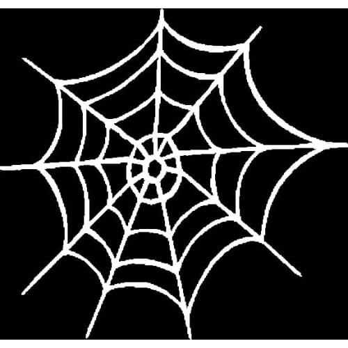 15.2CM*14.5CM Big Spider Web Vinyl Decal Car Sticker Black/Silver C19-0219