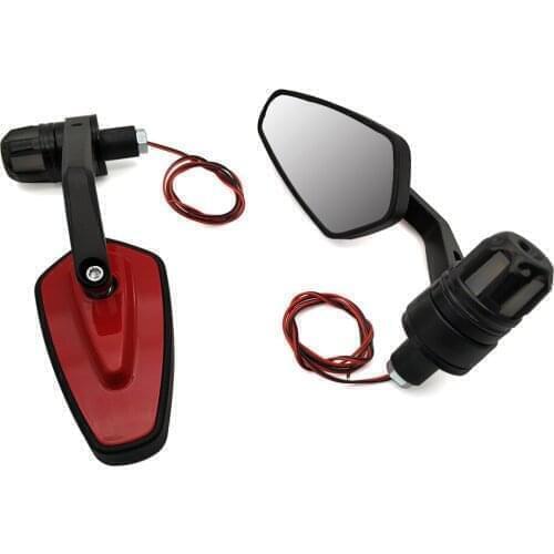 22mm Universal Motorcycle Mirror with signal light End Side Rearview Mirror for BMW R1200RT R1200S R1200ST S1000R S1000RR