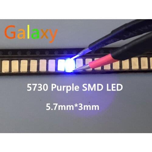 4000PCS 5630/5730 SMD/SMT UV/PURPLE Color SMD SMT 5730 LED light Chip- (1.8~3.4V / ) 385-415NM