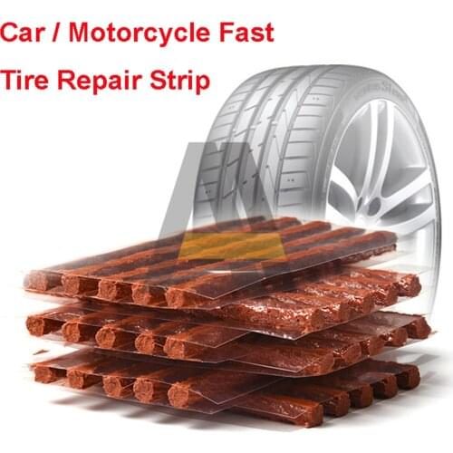 5pcs/lot Tubeless Tire Repair Strips Stiring Glue for Tyre Puncture Emergency Car Motorcycle Bike Tyre Repairing Rubber Strips