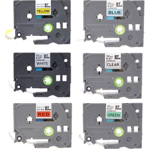 8m Label Tape Tze-231 431 531 631 Width12mm For Brother P-touch Printer Ribbon