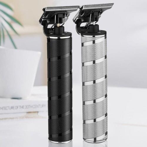 Cordless electric hair trimmer rechargeable hair clipper haircut machine beard trimmer hair cutter oil head white engraving