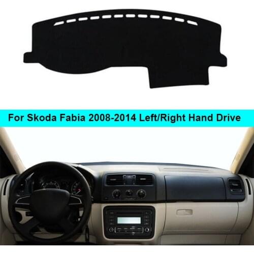 Car Inner Dashboard Cover For Skoda Fabia 2008 2009 2010 2011 2012 2013 2014 LHD RHD Dash Mat Carpet Sun Shade Board DashMat