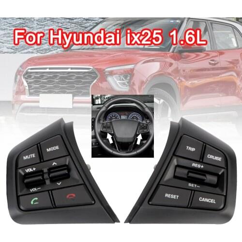 Car Steering Wheel Switch Cruise Control Audio Radio Stereo Button Bluetooth Automotive Accessories For Hyundai ix25 Creta 1.6L