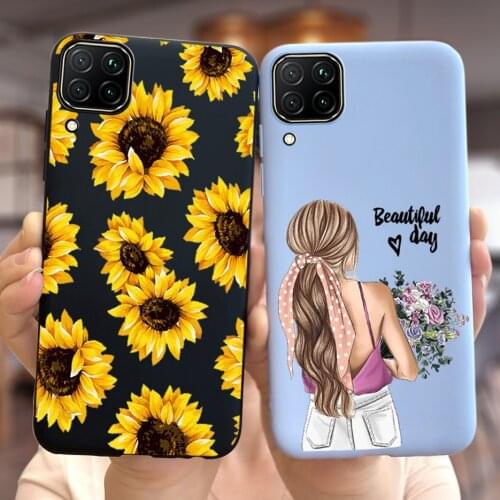 For Huawei Nova 7i Case Popular Sunflower Phone Back Cover For Huawei Nova 7i 7 i Nova7i Phone Case 6.4'' Soft TPU Fundas Bumper