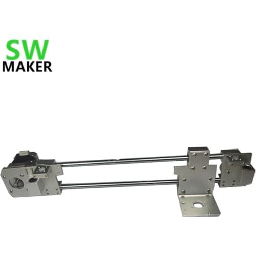 Reprap Prusa i3 3D printer parts (no motor)aluminum alloy all metal X carriage +X end idler +X end motor black/silver