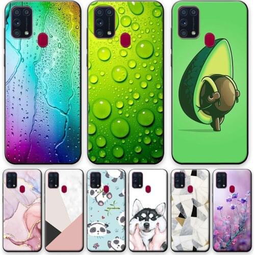 For Samsung Galaxy M31 Prime Case Phone Cover on M31 Prime Soft TPU Silicone Case For Samsung M31 Prime Cute Avocado Shell 6.4