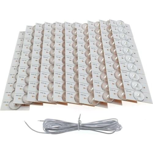GTBL 100PCS 6V SMD Lamp Beads with Optical Lens Fliter for 32-65 Inch LED TV Repair Led Light Strip Parts Accessories