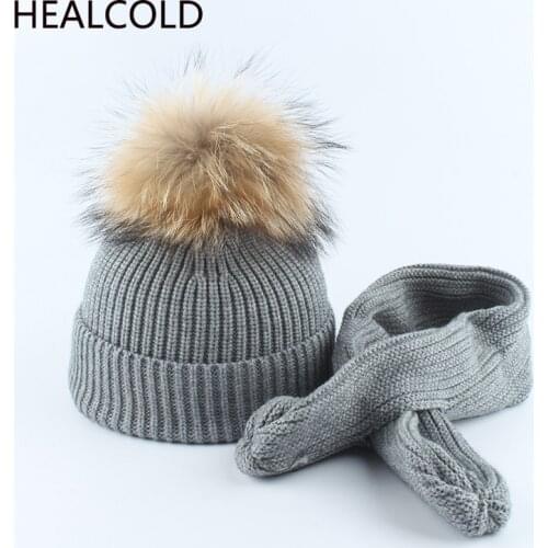 HEALCOLD Sets Of Hats And Scarves For Boys