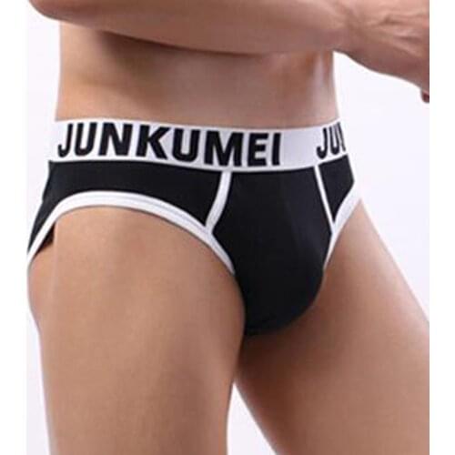 Cotton Underwear Mans Briefs Sexy Quick Dry Mens Bikini Gay Underwear Innerwear Gay Slip D Pouch Underwear Penis Underpant A50