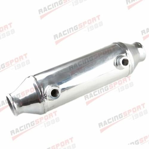 Water To Air Intercooler 2.25" Air Inlet Outlet 4" OD x 10" Length Barrel Style