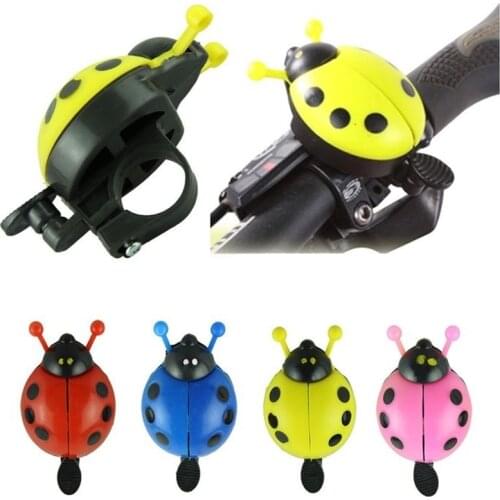 Aluminum Alloy Bicycle Bell Ring Lovely Kid Beetle Mini Cartoon Ladybug Ring Bell for Cycling Bike Ride Small Cute Horn Alarm