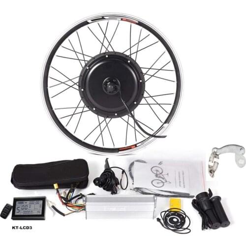26 inch front Wheel Motor, 1000W Electric Bike Kit,Electric Bicycle Conversion Kit with Mutifunction LCD3 Display