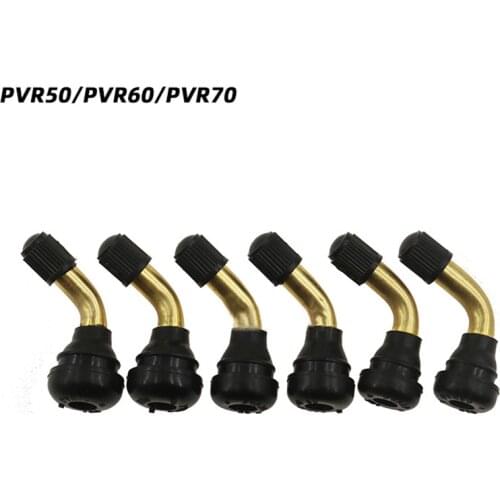 4PCS set rubber angle valve for tubeless tires, nipple for tubeless disc, wheel nipple (pvr50/pvr60/pvr70)
