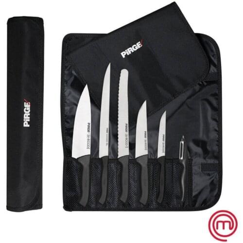 6 Piece Ecco Chef Knife Set With Bag Kitchen Knives Professional Chef Knives High Carbon Steel Kitchen Accessory