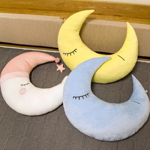 70cm ins hot eyelashes moon pillow cushion children pillow home decoration photo background high quality birthday gift for kids