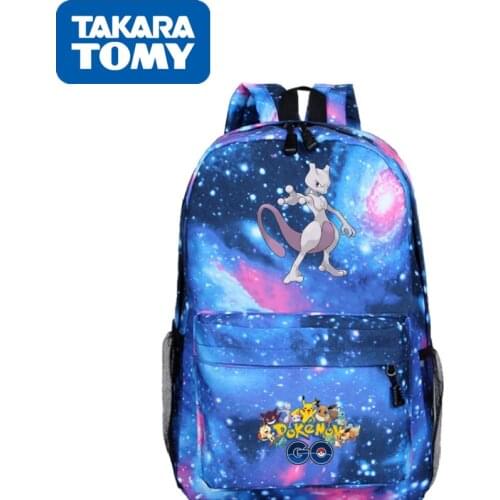 TAKARA Pokemon School Bags Backpacks Pikachu Anime Charizard Figures Kids Bags Big Capacity Travel Bag Girls Boy Christmas Gifts