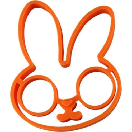 Silicone Kids Omelette Mold Fried Egg Shaper Pancake Mould Frying Egg Cooking Tool Kitchen Owl Smiley Rabbit Bunny Astronaut