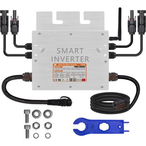 Mars Rock 700W 18V-50V DC to AC 80V-160V or 180V-280V Waterproof MPPT Micro Grid Tie Power Solar Inverter