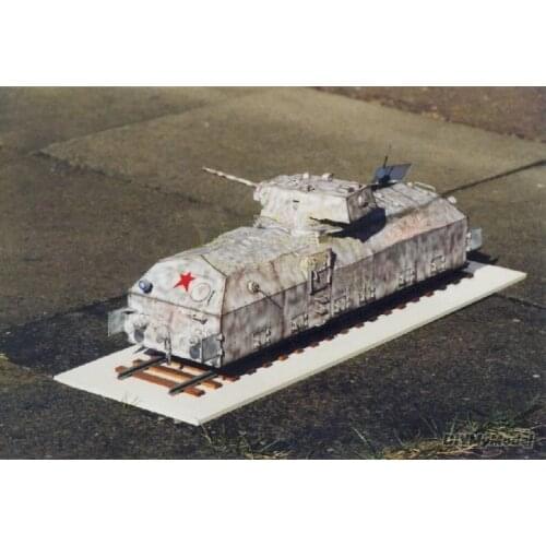 DIYMyModeI Soviet armored train chumiternika DIY Handcraft Paper Model KIT Handmade Toy Puzzles Gift Movie props RU(Origin)