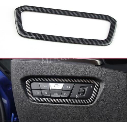 Carbon Fiber Interior Dashboard Switch Cover Surrounds Trims For BMW 3-Series G20 Sedan G21 Wagon 2019 2020