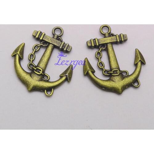 10pcs/lot--30x27mm, Antique bronze plated Anchor charms ,DIY supplies, Jewelry accessories